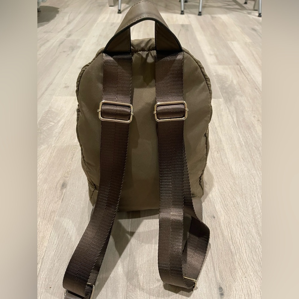 Zara Embroidered Olive Backpack - Picture 2 of 9
